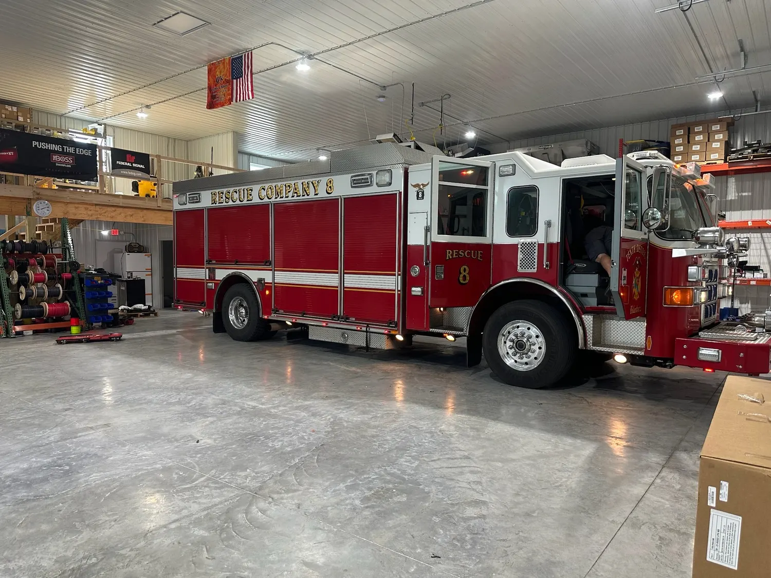 Fire and rescue vehicle build by Elite Vehicle Outfitters