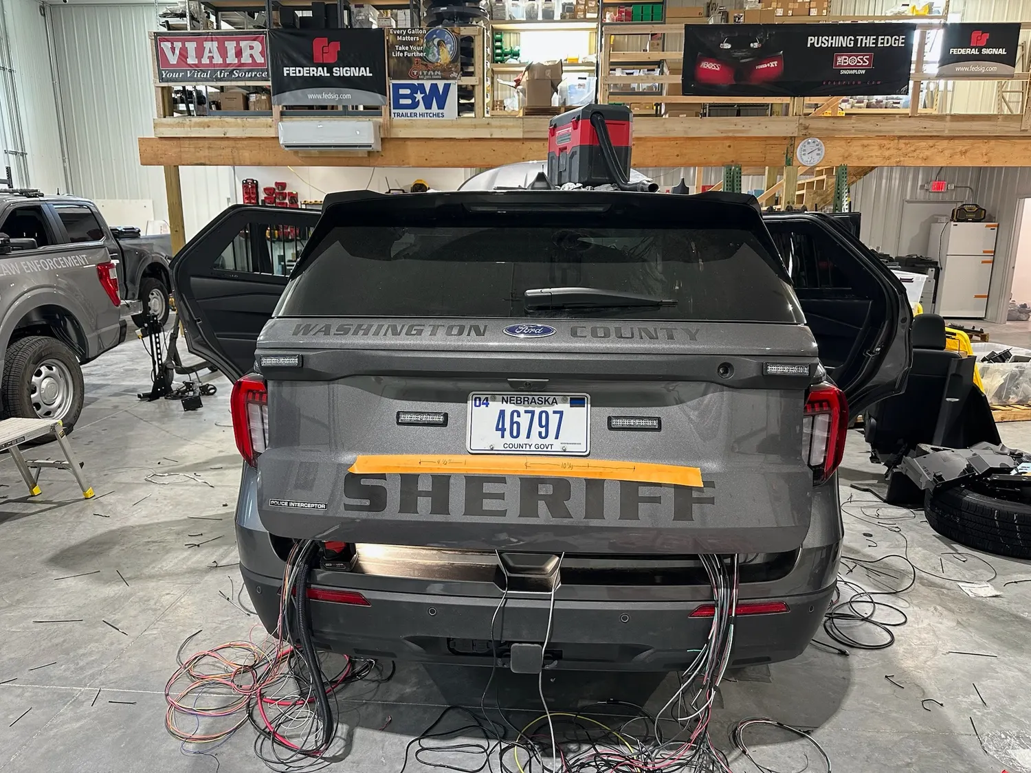 Law enforcement vehicle upfit by Elite Vehicle Outfitters
