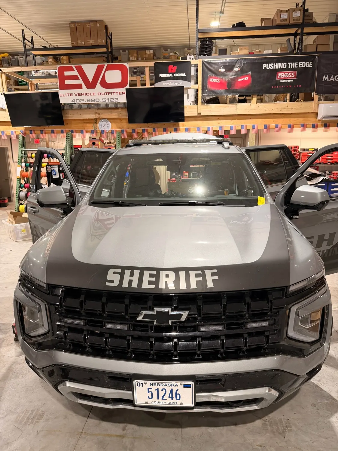Law enforcement vehicle upfit by Elite Vehicle Outfitters