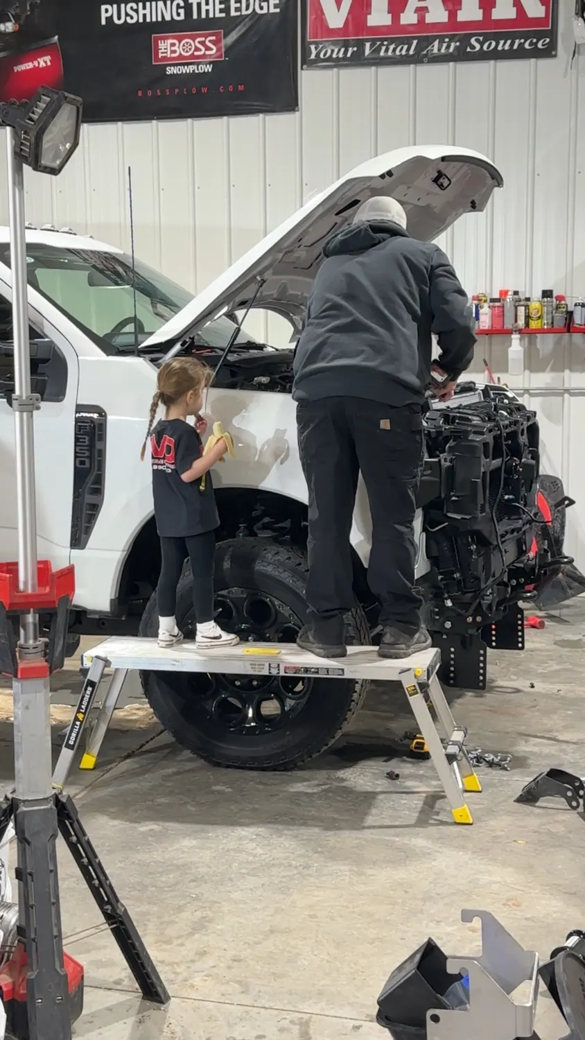 Inside the Elite Vehicle Outfitters shop in Waterloo, Nebraska