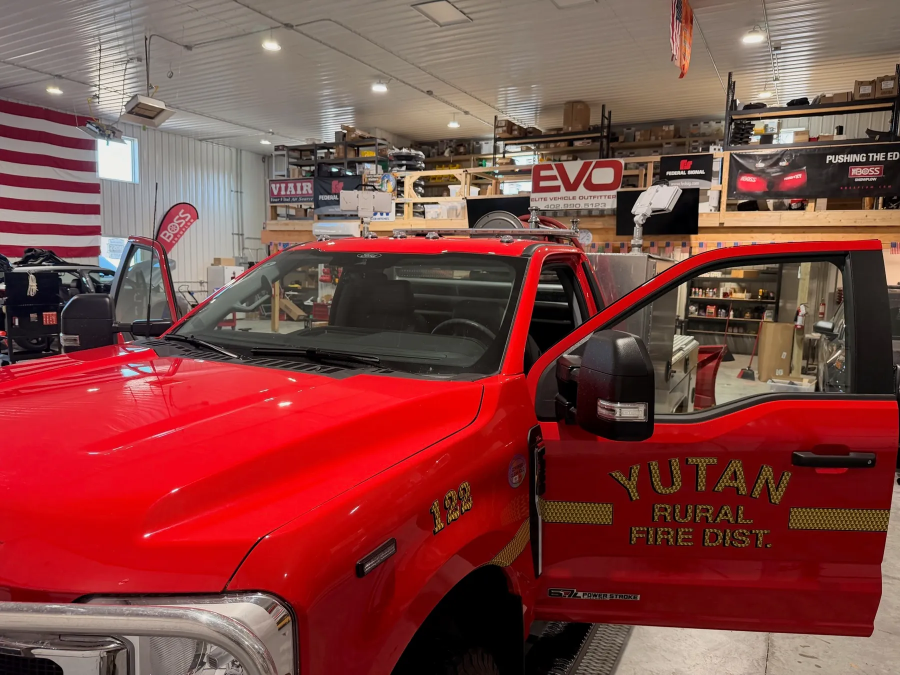 Yutan Rural Fire District response truck outfitted by Elite Vehicle Outfitters